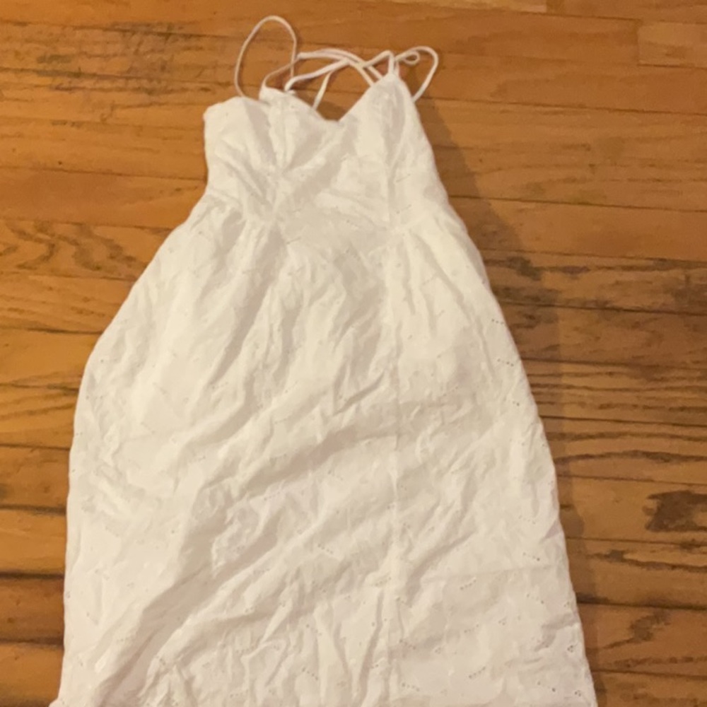 a new day White Midi Dress